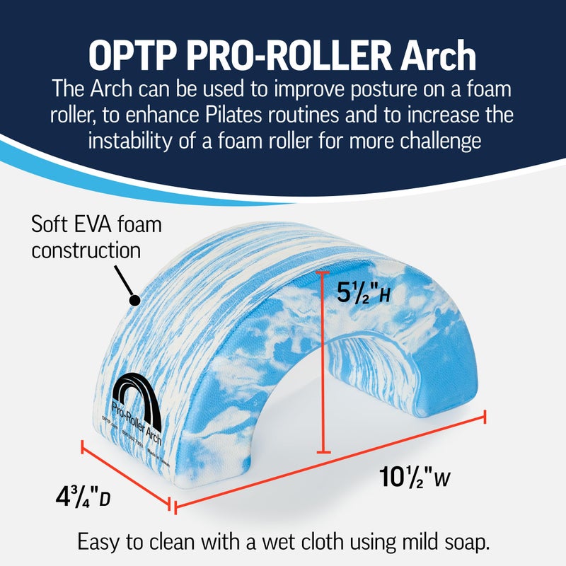 OPTP PRO-Roller Arch - Foam Roller Support and Positioning Tool â€“ Use with 6-Inch Diameter Large Foam Rollers, A Short or Half Round Foam Roller - Image 4
